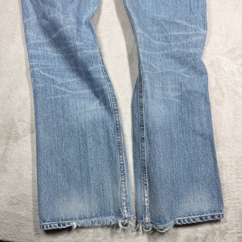 Free People X Citizens of Humanity Estella High Rise Ankle Flare Blue Jeans 25 - Picture 14 of 17